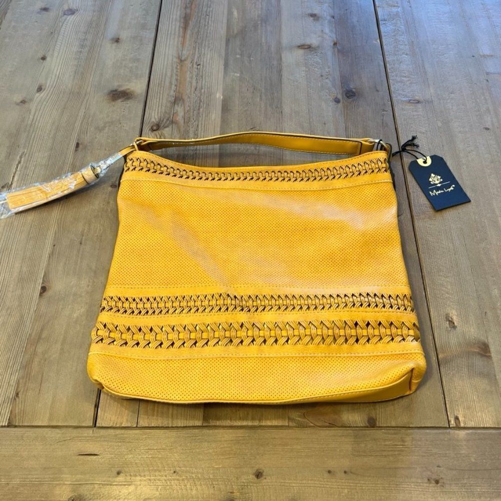Moda Luxe Mustard Columbia Bag NWT